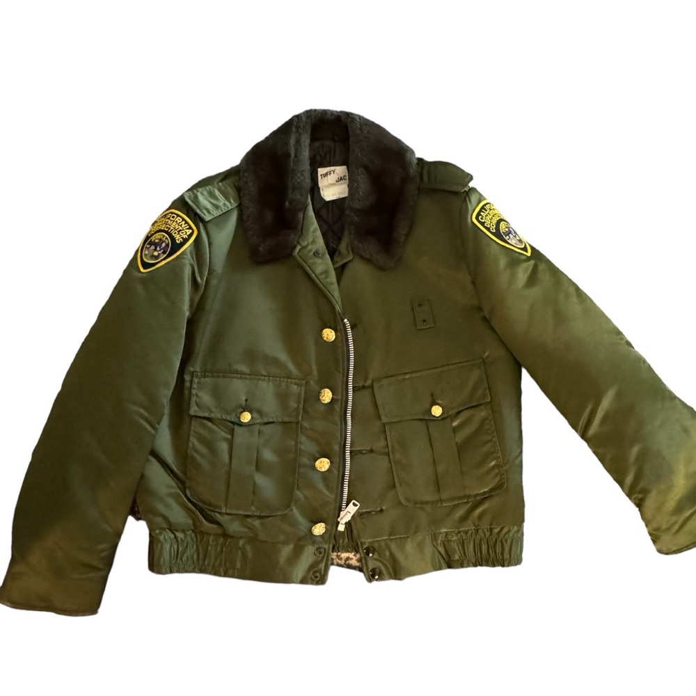 COPY - Vintage Horace Tuffy Jac Green Satin Quilt Stitch Lined Bomber Jacket 42R